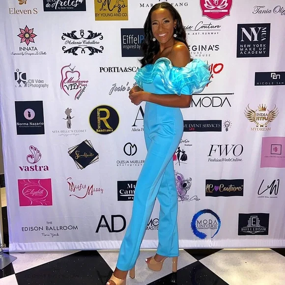 Teal Blue Jumpsuit